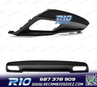 DIFUSOR MERCEDES CLASE A W176 12-18 LOOK AMG A45 DOBLE SALID