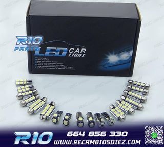 KIT 12 BOMBILLAS LED INTERIOR OPEL INSIGNIA SEDAN BERLINA HA