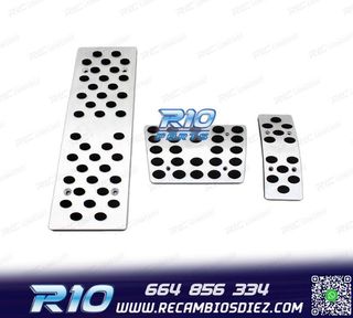 PEDALES AUDI S-LINE ALUMINIO PULIDO AUTOMÁTICO