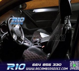 KIT 15 BOMBILLAS LED INTERIOR PARA SEAT LEON 1 M 1 99-06