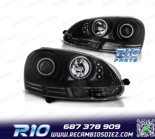 FAROS VOLKSWAGEN VW GOLF 5 OJOS ANGEL CCFL LUZ DIURNA LED FO
