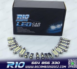 KIT 14 BOMBILLAS LED INTERIOR PARA FIAT STILO 192 01-07