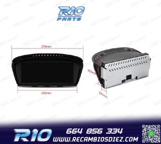 RADIO GPS ANDROID 12 BMW SERIE 3 E90 E91 E92 E93 SERIE 5 E60