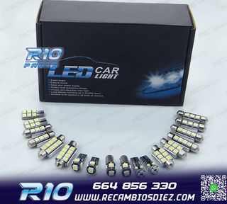 KIT 16 BOMBILLAS LED INTERIOR PARA SEAT TOLEDO MK2 1 M 1M2 9