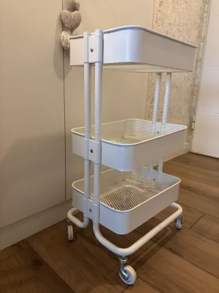 Carrito RASKOG IKEA blanco