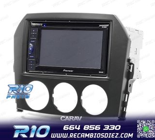 MARCO NEGRO RADIO 2-DIN PARA MAZDA MX-5 MIATA