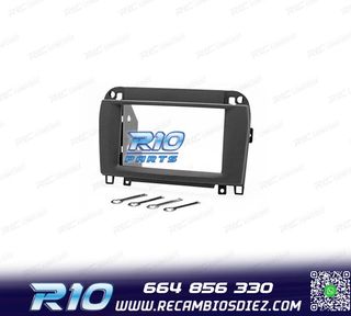 MARCO NEGRO RADIO 2-DIN MERCEDES W220 CLASE S