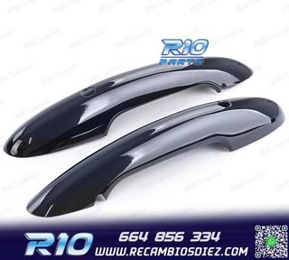 CARCASA TIRADOR PUERTA MINI F55 F56 F57 NEGRO BRILLO KEYLES