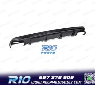 DIFUSOR MERCEDES CLA C117 AMG 13-15 LOOK CLA45 NEGRO BRILLO