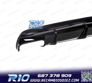 DIFUSOR MERCEDES CLA C117 AMG 13-15 LOOK CLA45 NEGRO BRILLO