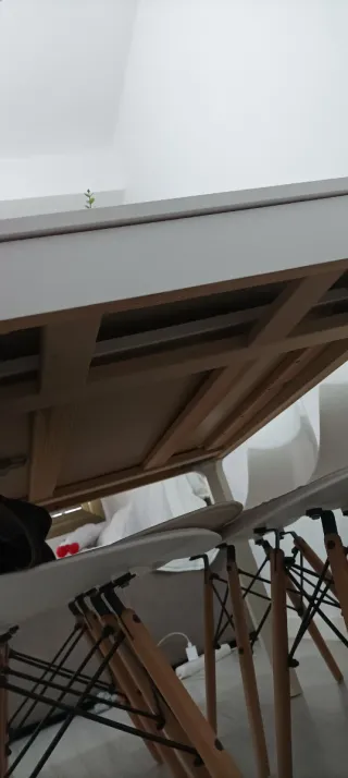 Mesa extensible blanca Ikea