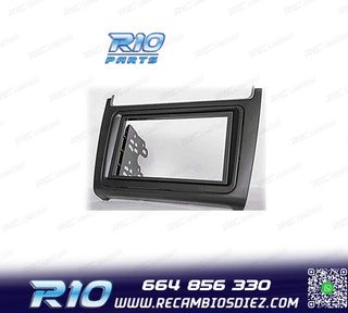MARCO NEGRO COMPLETO RADIO 2-DIN PARA VOLKSWAGEN VW POLO 14+