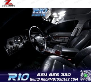 KIT 20 BOMBILLAS LED INTERIOR AUDI A6 S6 RS6 C6 AVANT 2005-2