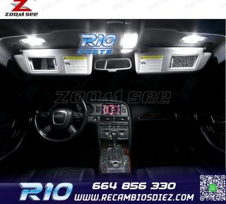 KIT 20 BOMBILLAS LED INTERIOR AUDI A6 S6 RS6 C6 AVANT 2005-2