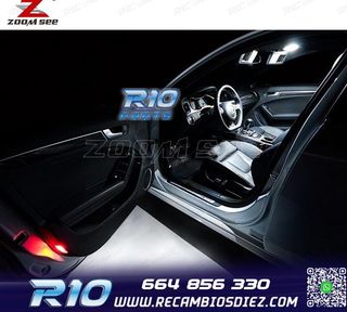 KIT 20 BOMBILLAS LED INTERIOR AUDI A4 S4 B8 QUATTRO AVANT