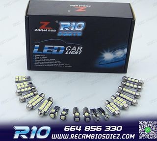 KIT 18 BOMBILLAS LED INTERIOR AUDI A7 S7 RS7 C7 QUATTRO 2011