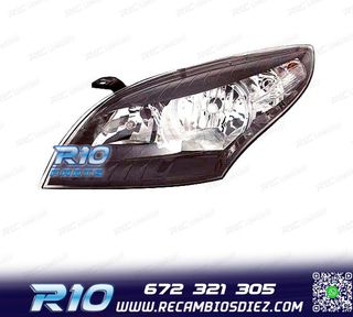FARO IZQ PARA RENAULT MEGANE III 08-11 FONDO NEGRO