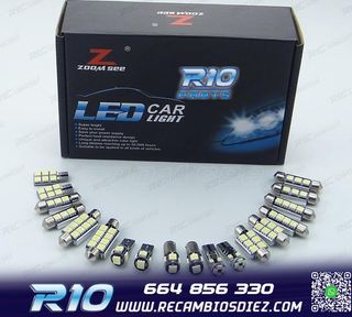 KIT 22 BOMBILLAS LED INTERIOR AUDI A4 S4 RS4 B6 B7 SEDAN SÓ