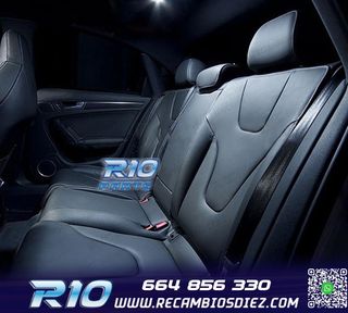 KIT 18 BOMBILLAS LED INTERIOR AUDI A4 S4 B8 AVANT 09-15