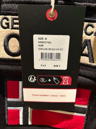 Sudadera Geographical Norway Negra Talla M