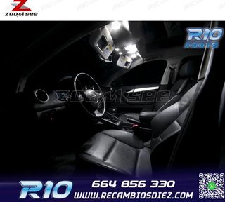 KIT 20 BOMBILLAS LED INTERIOR 2003-2013 AUDI A3 S3 8 P 3 PUE