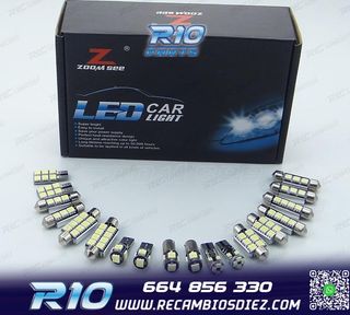 KIT 16 BOMBILLAS LED INTERIOR AUDI A3 S3 8 P 2006 -2013