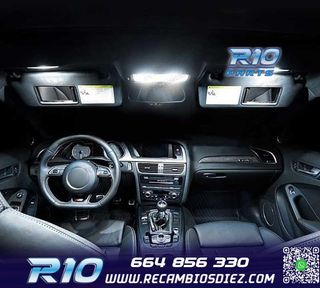 KIT 18 BOMBILLAS LED INTERIOR AUDI A4 S4 B6 B7 2002-2008
