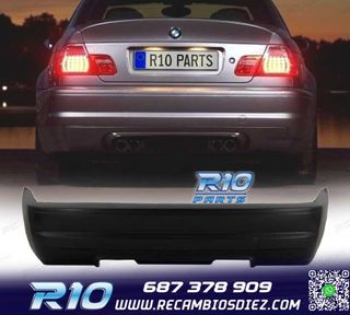 PARAGOLPES TRASERO BMW E46 COUPE CARBRIO 98-04 LOOK M3 SALID