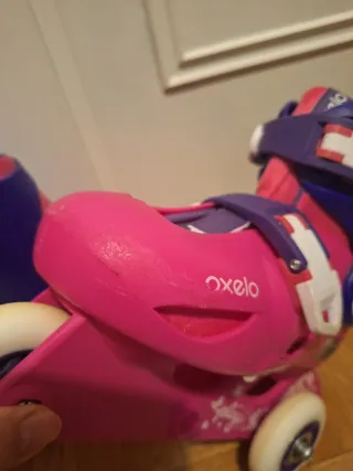 Patines en línea niña Oxelo rosas y morados