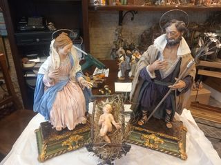 Presepi,pastori,statue e diorami lavorati a mano
