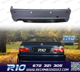 PARAGOLPES TRASERO BMW E46 COUPE LOOK M 98-06 PDC
