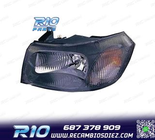 FARO IZQ PARA FORD TRANSIT 00-06 FONDO NEGRO
