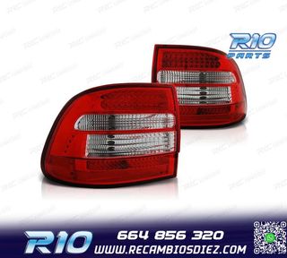PILOTOS PORSCHE CAYENNE 02-07 LED ROJO CROMO