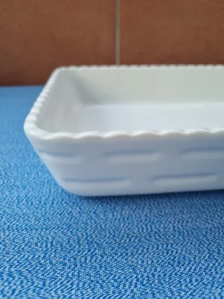 Pirofila da forno in porcellana bianca