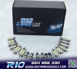 KIT 12 BOMBILLAS LED INTERIOR PARA PORSCHE 911 996 CARRERA T