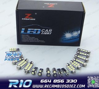 KIT 18 BOMBILLAS LED INTERIOR PARA VOLKSWAGEN VW TOUAREG I 7