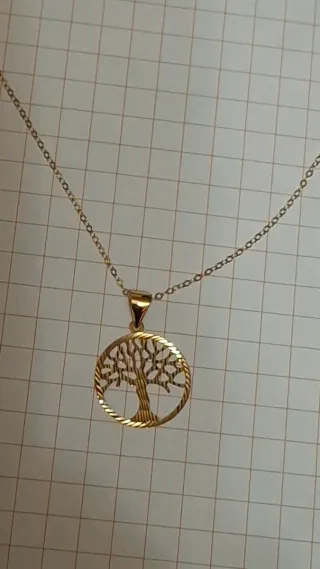 Collar cadena con colgante árbol de la vida