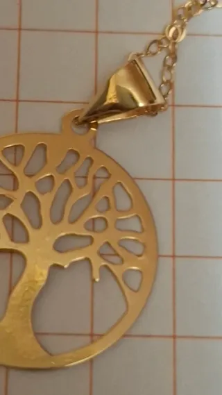 Collar cadena con colgante árbol de la vida