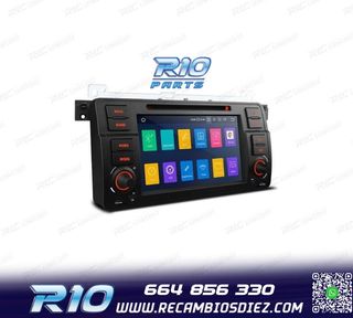 RADIO GPS ANDROID 13 BMW SERIE 3 E46 PANTALLA TÁCTIL 7"