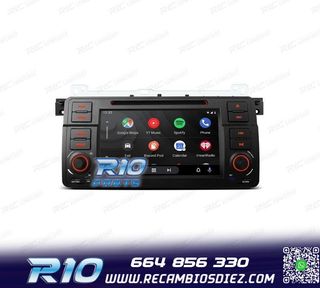 RADIO GPS ANDROID 13 BMW SERIE 3 E46 PANTALLA TÁCTIL 7"