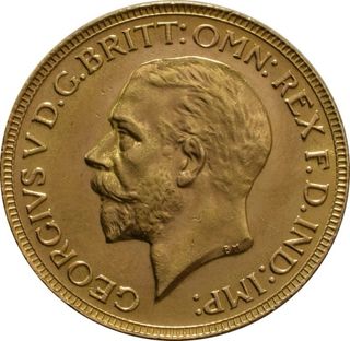 Moneda Oro 1931 Jorge V matando al dragón