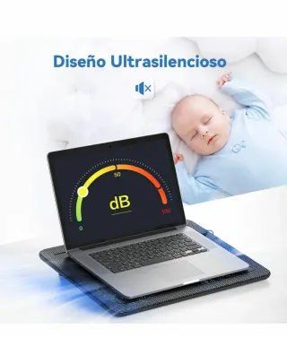 Base Refrigeradora Portátil 3 Ventiladores