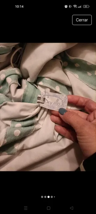 Traje de flamenca canastero turquesa y blanco