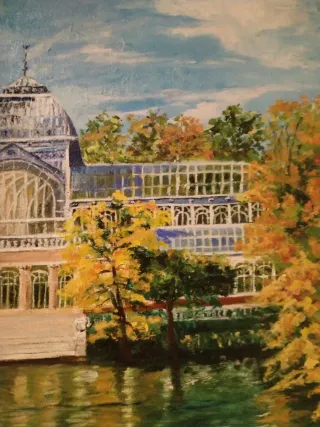 Cuadro, pintura al óleo sobre lienzo