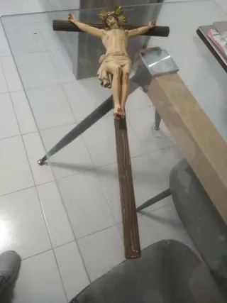Cristo crucificado madera de naranjo