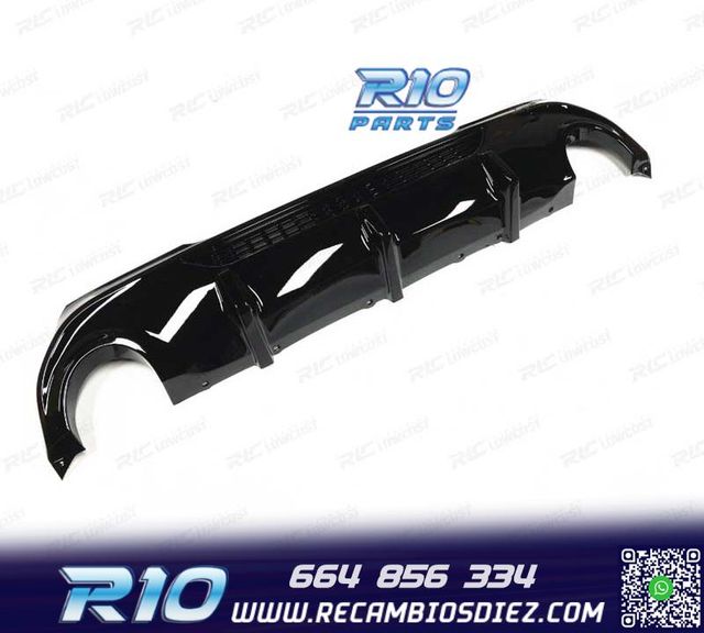 DIFUSOR BMW F40 19- LOOK M 135i NEGRO BRILLANTE
