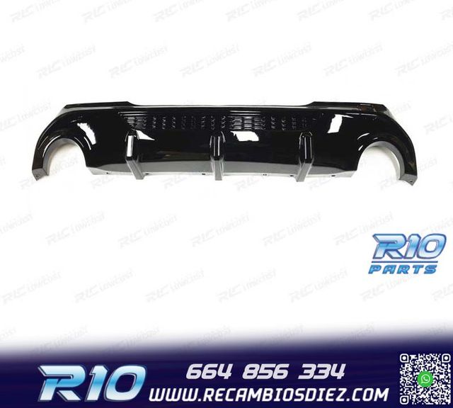 DIFUSOR BMW F40 19- LOOK M 135i NEGRO BRILLANTE