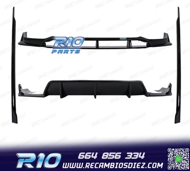 KIT CARROCERIA BMW X6 G06 19- LOOK BLACK KNIGHT NEGRO BRILL