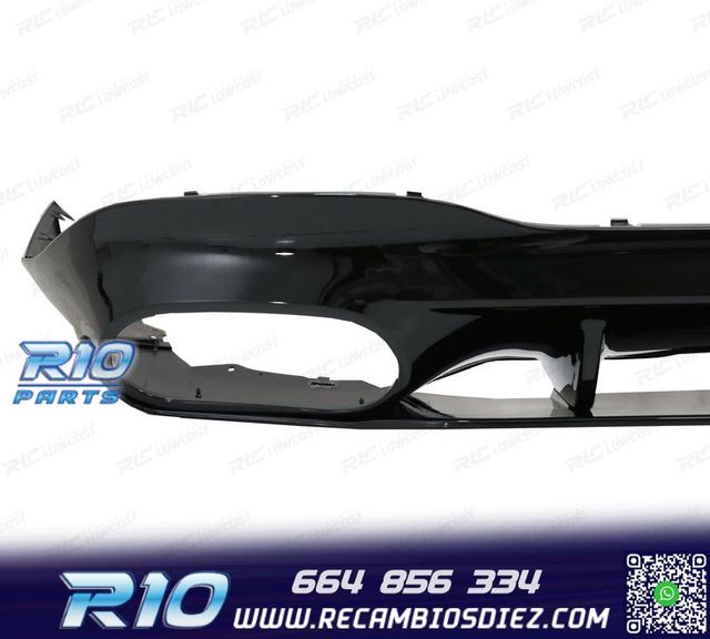 DIFUSOR MERCEDES W118 AMG 19- LOOK CLA35 NEGRO BRILLO