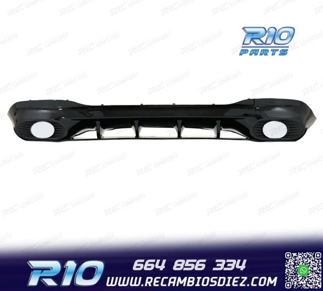 DIFUSOR MERCEDES W118 AMG 19- LOOK CLA35 NEGRO BRILLO
